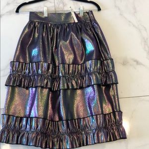 Asos brand iridescent midi skirt